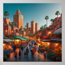 モロッコ，マラケシュの魅力地区