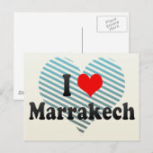 モロッコ、マラケシュ大好き ポストカード (正面/裏面)