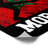 モロッコ モロッコサッカー代表 モロッコの誇り モロッ ポスター (角)