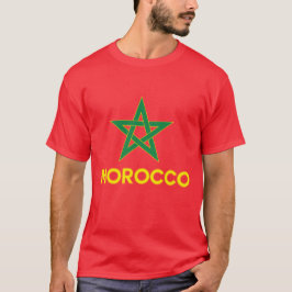 モロッコ - モロッコ国旗 Tシャツ