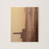 モロッコ、ラバト、夕日の灯台 ジグソーパズル (縦)