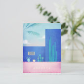 モロッコ ヴィンテージ トラベル ポスター - アート ポストカード (スタンド正面)