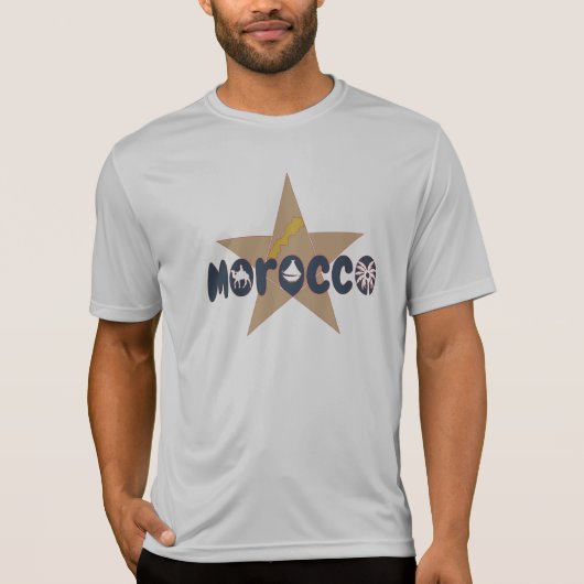 モロッコ - 伝統と現代が輝く星 Tシャツ (正面)