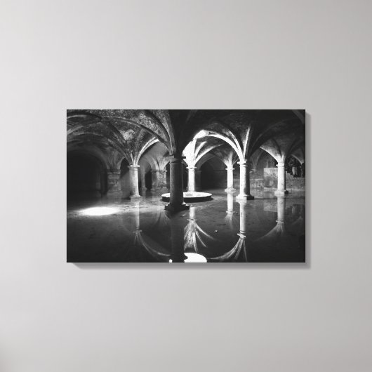 モロッコ、大西洋沿岸、エル、ジャディダ：引用 キャンバスプリント (正面)