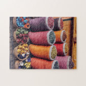 モロッコ，市場マラケシュの着色ナッツ ジグソーパズル (横)