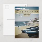 モロッコ 旅行 ポストカード アート, タガゾウト 旅行 アート (正面/裏面)