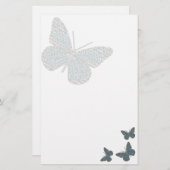 モロッコ（昆虫）オオカバマダラ、モナーク文房具 便箋 (正面/裏面)