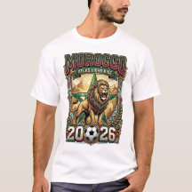 モロッコ 2026 オリジナル サッカー ファンTシャツ