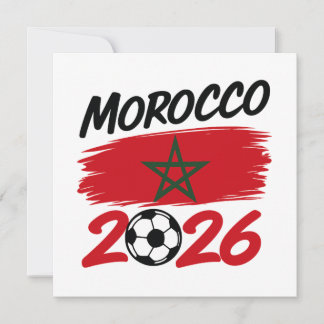 モロッコ 2026 サッカー ファン フットボール サポーター プライド 招待状