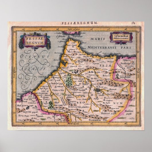 モロッコ – Kingdom of Fez – ポスター (正面)