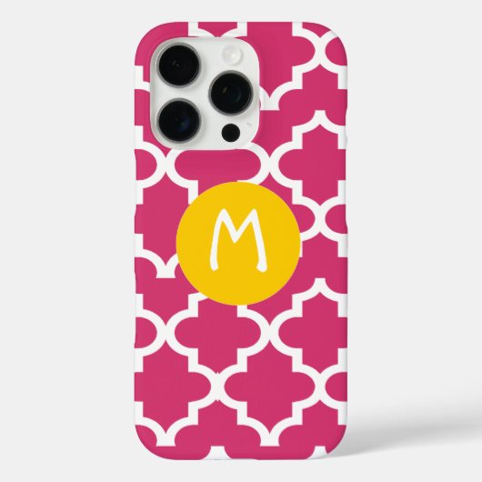 モロッコAny Color パーソナライズされた Monogram iPhone Case-Mate iPhoneケース (裏面)