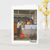 モロッコBBQ カード (黄色い花)