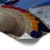 モロッコChefchaouen Wall Decor，ポスター，プリント ポスター (角)