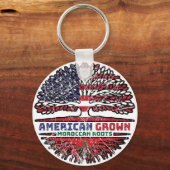 モロッコUSアメリカ合衆国アメリカ合衆国統一された州 キーホルダー (正面)