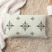 モロッ伝統的カ刺繍 |ファッシ刺しゅう ランバークッション (ブランケット)