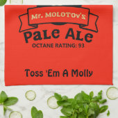 モロトフ氏のエール淡い色のレーベル キッチンタオル (折り畳み)