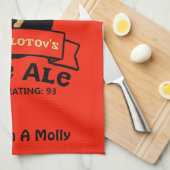 モロトフ氏のエール淡い色のレーベル キッチンタオル (四つ折り)