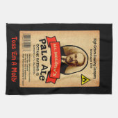 モロトフ氏のエール淡い色のレーベル キッチンタオル (横)