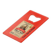 モロトフ氏のエール淡い色のレーベル クレジットカード栓抜き (正面アングル)