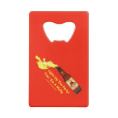 モロトフ氏のエール淡い色のレーベル クレジットカード栓抜き (裏面)