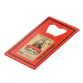 モロトフ氏のエール淡い色のレーベル クレジットカード栓抜き (正面アングル)