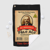 モロトフ氏のエール淡い色のレーベル ゴルフタオル (インサイチュ)