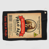 モロトフ氏のエール淡い色のレーベル ゴルフタオル (横)