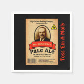 モロトフ氏のエール淡い色のレーベル スタンダードカクテルナプキン (正面)