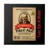 モロトフ氏のエール淡い色のレーベル タイル (正面)