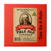 モロトフ氏のエール淡い色のレーベル タイル (正面)