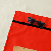 モロトフ氏のエール淡い色のレーベル ビーチタオル (インサイチュ)