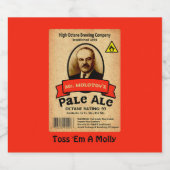 モロトフ氏のエール淡い色のレーベル ビールラベル (シングルラベル)