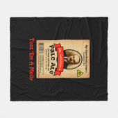 モロトフ氏のエール淡い色のレーベル フリースブランケット (正面(横))