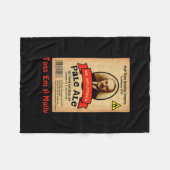 モロトフ氏のエール淡い色のレーベル フリースブランケット (正面(横))