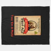 モロトフ氏のエール淡い色のレーベル フリースブランケット (正面(横))