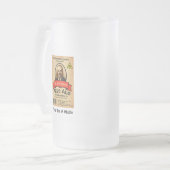 モロトフ氏のエール淡い色のレーベル フロストグラスビールジョッキ (正面左)