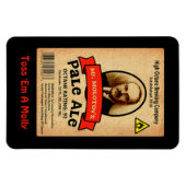 モロトフ氏のエール淡い色のレーベル マグネット (横)