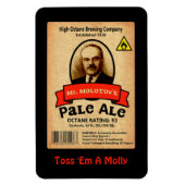 モロトフ氏のエール淡い色のレーベル マグネット (縦)