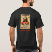 モロトフ氏のエール淡い色のレーベル Tシャツ (裏面)