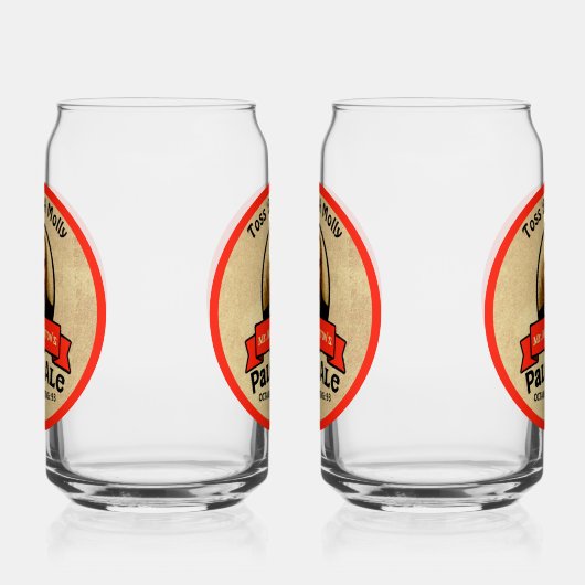 モロトフ氏のエール淡い色の館 ガラス缶 (右)