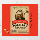 モロトフ氏のエール淡い色の館 ビールラベル (シングルラベル)