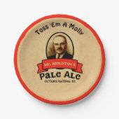 モロトフ氏のエール淡い色の館 ペーパープレート (正面)