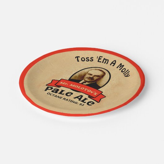 モロトフ氏のエール淡い色の館 ペーパープレート (アングル)