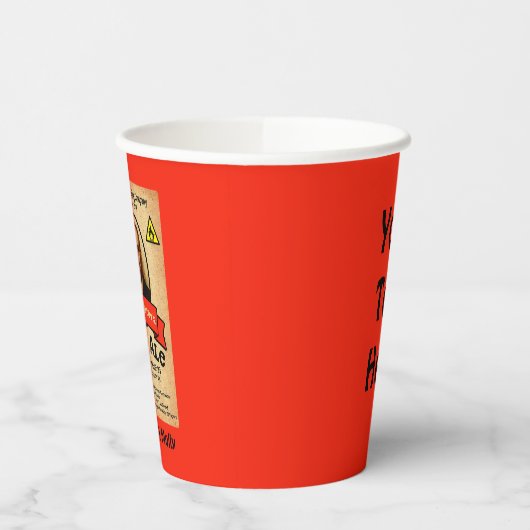 モロトフ氏のエール淡い色の館 紙コップ (左)