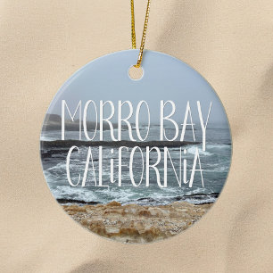 モロベイ カリフォルニア 海の波 写真 セラミックオーナメント