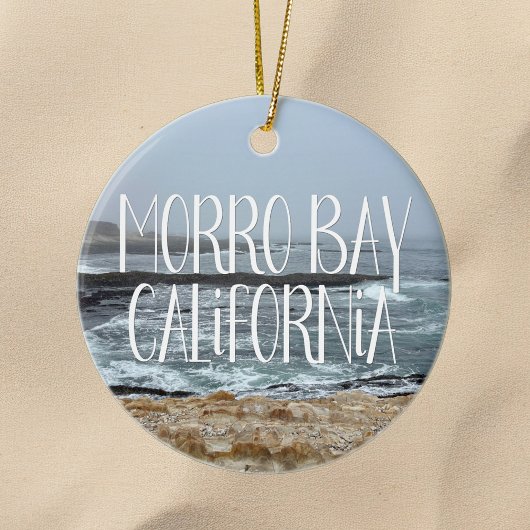 モロベイ カリフォルニア 海の波 写真 セラミックオーナメント