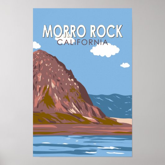 モロロック カリフォルニア 旅行 アート ヴィンテージ ポスター (正面)