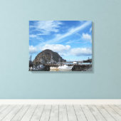 モロロック、魚釣りボートとエンバカデロ キャンバスプリント (インサイチュ (ウッドフロア))