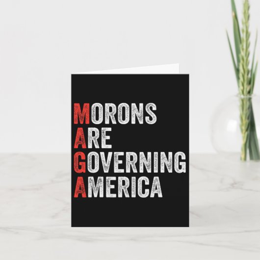 モロンがアメリカを統治しているアンチトランプ政権 カード (正面)