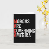 モロンがアメリカを統治しているアンチトランプ政権 カード (黄色い花)
